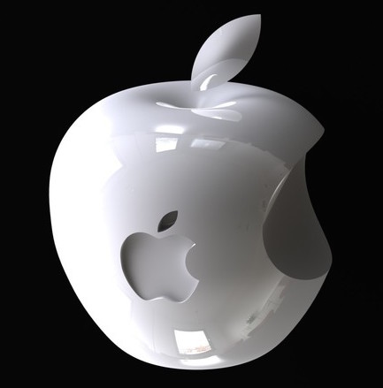 3D apple logo
